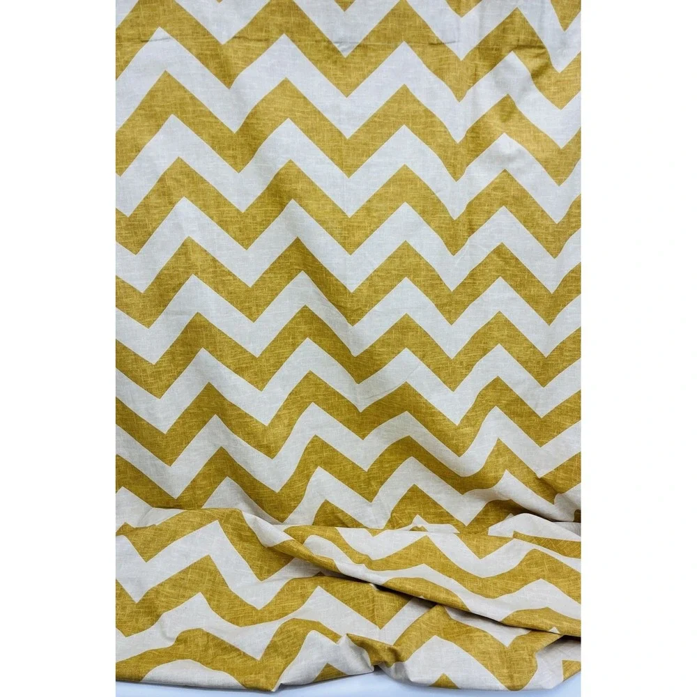 West Elm Chevron Curtain Panel Drapery Cotton Single 48 in x 96 in